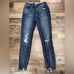 BKE Billie High Rise Ankle Skinny Jeans Distressed Size 26x27